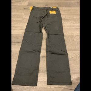 Boy's Lee Jeans-gray/olive/ Size 14- Straight leg- adjustable waistband-
